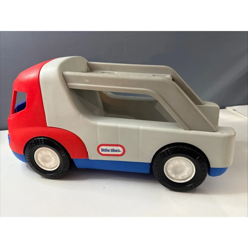 Vintage Little Tikes Semi Truck Car Carrier Hauler No‎ Cars